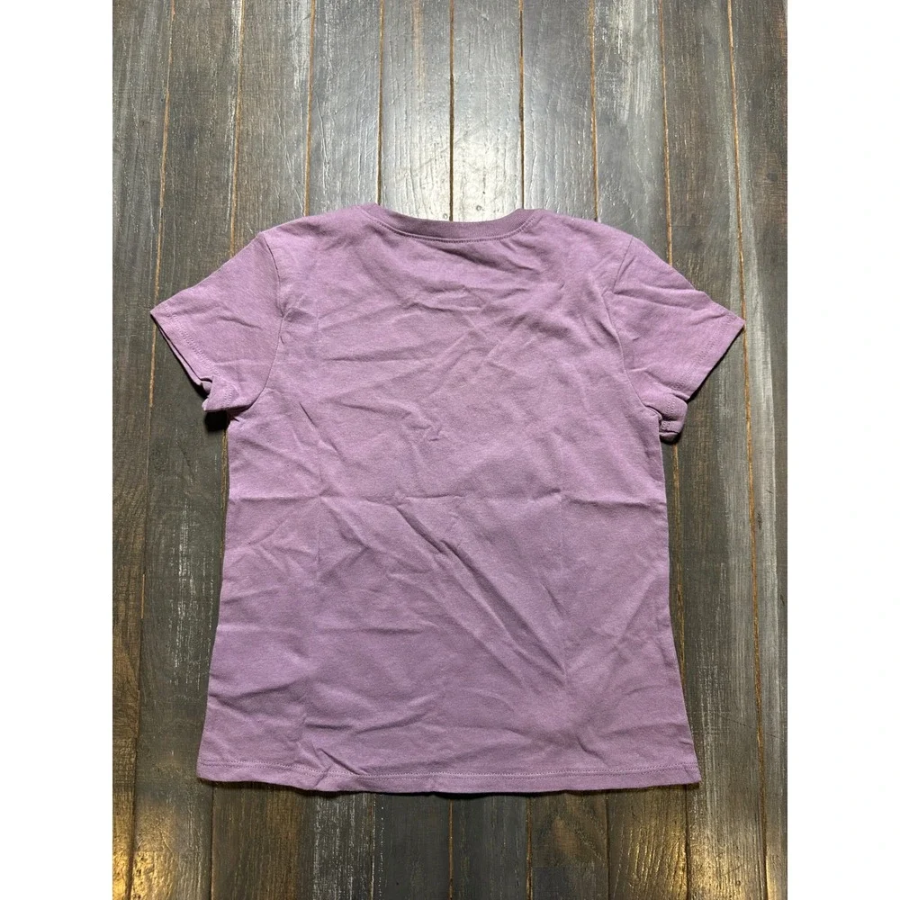 The Childrens Place Girls Grow Wild Purple Floral Graphic T-Shirt Size S 5/6